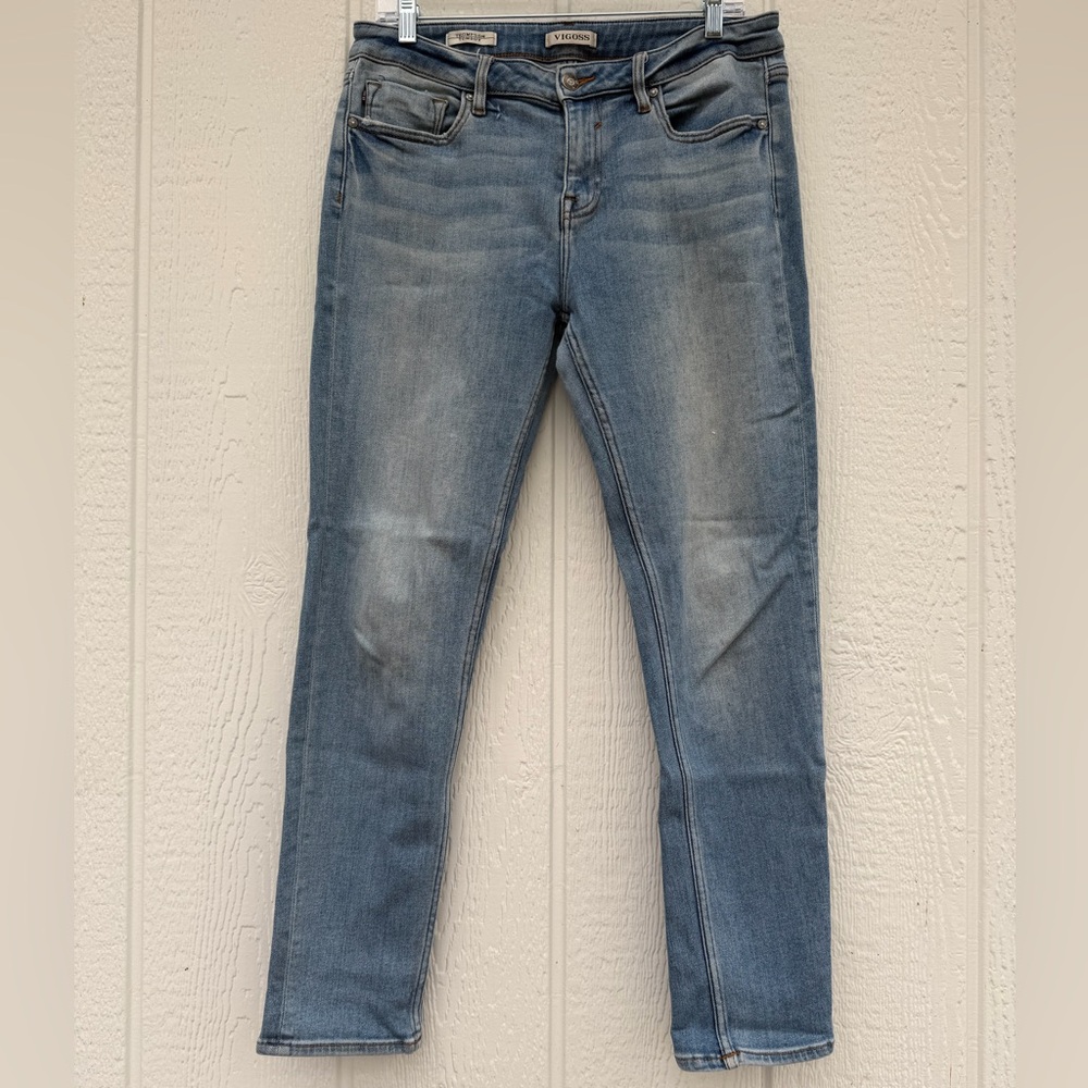 Vigoss Thomson Tomboy Light Wash Stretch Skinny Jeans